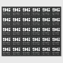 96ste verjaardag: Art Deco Geïnspireerde look "96" Cadeaupapier