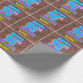 96ste verjaardag: Leuke, urbane graffiti-geïnspire Cadeaupapier (Hoek)