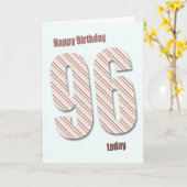 96ste verjaardagskaart kaart (Gele Bloem)