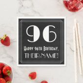 96th Birthday ~ Art Deco Geïnspireerde look "96", Servet (Insitu)