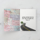 96th Birthday Red Retro Truck op Map Kaart (Binnen)