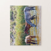 9715 - Wilde Mustangs in de rivier Legpuzzel (Verticaal)