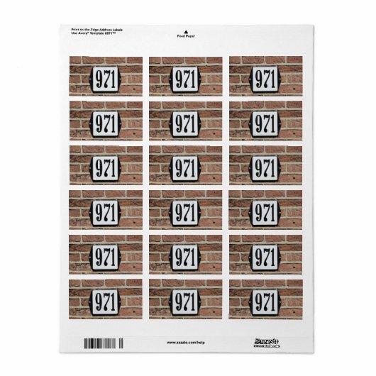 971 ETIKET (Full Sheet)