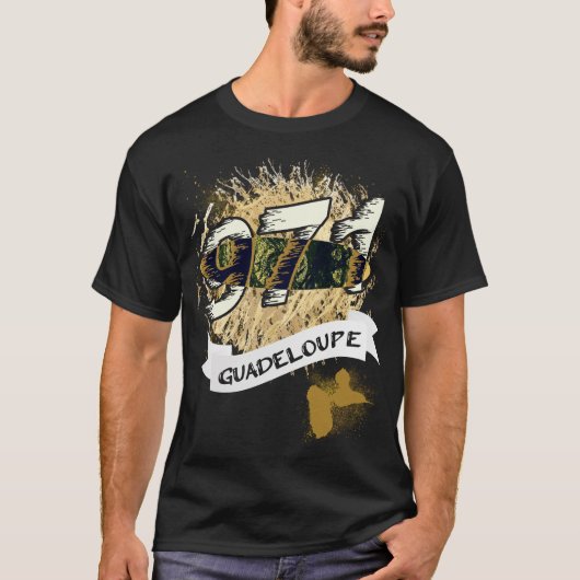 971 gwadloup Card de la guadeloupe T-shirt (Voorkant)