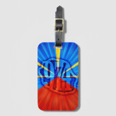 974 Île de la Réunion Bagagelabel (Voorkant (verticaal))