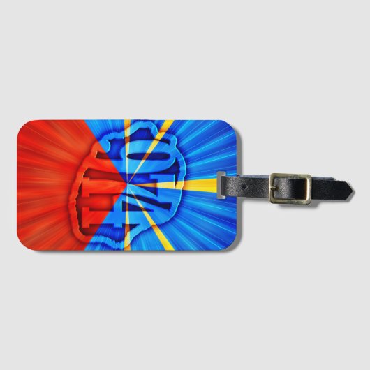 974 Île de la Réunion Bagagelabel (Voorkant (horizontaal))