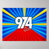 974 Ile de la Reunion Signature Maveli R zoom1 Poster (Voorkant)