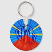 974 Ile de la Reunion Signature Maveli R zoom1 Sleutelhanger (Voorkant)