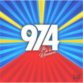 974 Ile de la Reunion Signature Maveli R zoom1 Sticker (Voorkant)