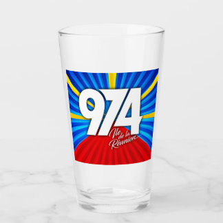 974 Ile de la Réunion - Vlag van Réunion Glas