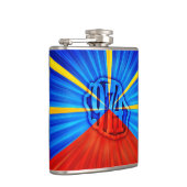 974 Ile de la Réunion - Vlag van Réunion Heupfles (Rechts)