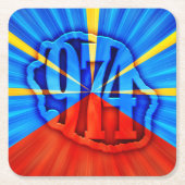 974 Ile de la Réunion - Vlag van Réunion Kartonnen Onderzetters (Voorkant)