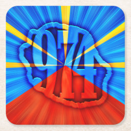 974 Ile de la Réunion - Vlag van Réunion Kartonnen Onderzetters