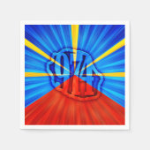 974 Ile de la Réunion - Vlag van Réunion Servet (Voorkant)