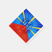 974 Ile de la Réunion - Vlag van Réunion Servet (Hoek)