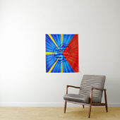 974 Ile de la Réunion - Vlag van Réunion Wandkleed (In situ)