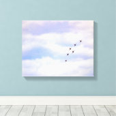 9773 gevechtsvliegtuigen canvas afdruk (Insitu (Houten vloer))