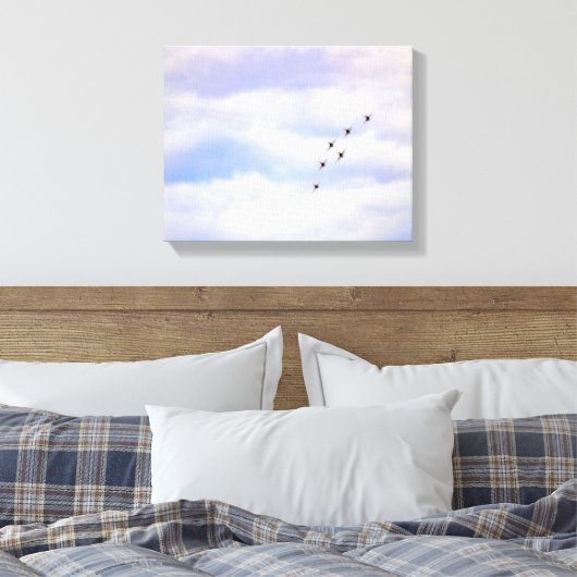 9773 gevechtsvliegtuigen canvas afdruk (Insitu (Slaapkamer))