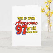 97 DESIGN VAN DE VERJAARDAG VAN DE JAAR HET OUDE KAART (Gele Bloem)