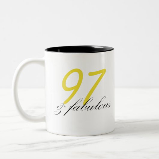 97 & Fabulous Tweekleurige Koffiemok (Links)