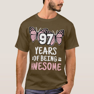 97 jaar Geweldige 97e verjaardag 97 jaar B T-shirt