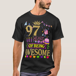 97 jaar Geweldige verjaardagsmeisjes T-shirt