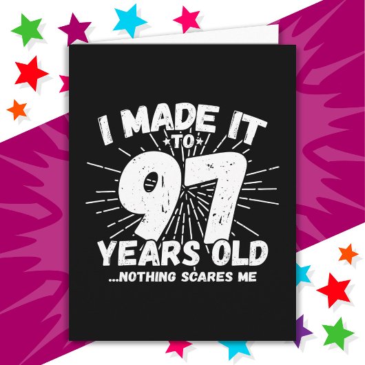 97 Jaar Oud Sarcastisch Meme Grappige 97e Verjaard Kaart