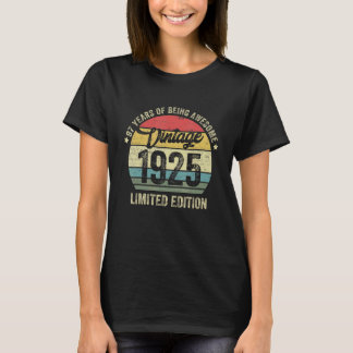 97 jaar oude Vintage 1925 97e dag T-shirt