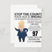 97 jaar Trump Happy Birthday Cadeau Funny (Voorkant / Achterkant)