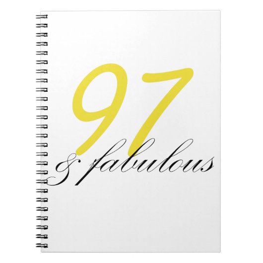 97 & verbluffend notitieboek (Voorkant)