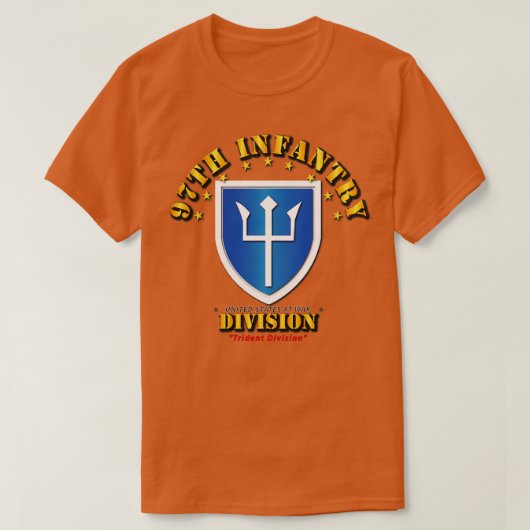 97e Infanteriedivisie Trident Division T-shirt (Design voorkant)