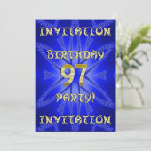 97e uitnodiging van de partij van Birthday (Staand voorkant)