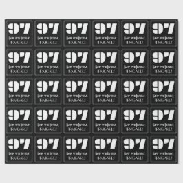 97e verjaardag: Art Deco Geïnspireerde look "97" e Cadeaupapier