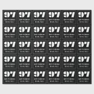 97e verjaardag: Art Deco Geïnspireerde look "97" e Cadeaupapier
