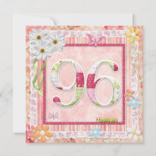 97e verjaardag feest scrapbooking stijl kaart