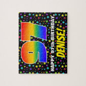 97e verjaardag — Fun, kleurrijk Star Field Pattern Legpuzzel (Verticaal)