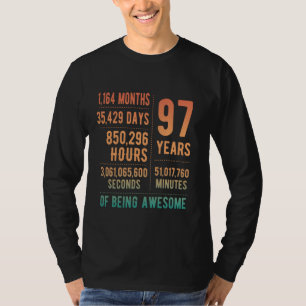 97e Verjaardag Mannen Vrouwen Grappig 97 jaar oud T-shirt