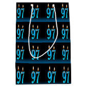 97e verjaardag met oogbalkaarsen medium cadeauzakje (Voorkant)