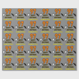 97e verjaardag: Spooky Halloween Theme, Aangepaste Cadeaupapier