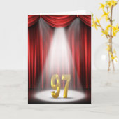 97ste verjaardag in de kijker kaart (Gele Bloem)