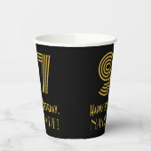 97th Birthday: Art Deco Inspired Look “97” & Name Papieren Bekers (Links)