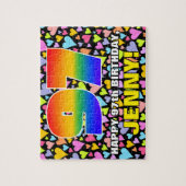 97th Birthday — Fun, Loving Heart Shapes + “97” Legpuzzel (Verticaal)