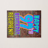 97th Birthday ~ Fun, Urban Graffiti geïnspireerd l Legpuzzel (Horizontaal)