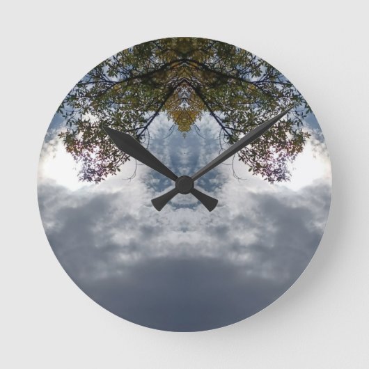 97Z Unique Colorful Abstract Nature Ronde Klok (Voorkant)