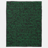 985 Cijfers van Pi Fleece Blanket (Voorkant)