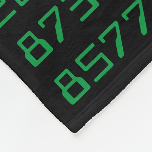 985 Cijfers van Pi Fleece Blanket (Hoek)