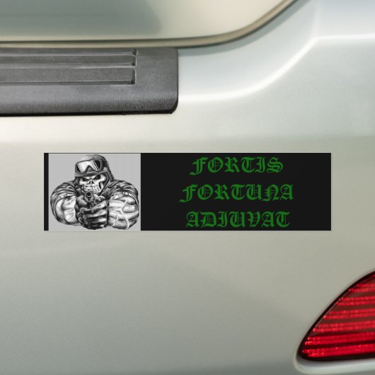 986692592_l, FORTIS FORTUNA ADIUVAT Bumpersticker (Op auto)