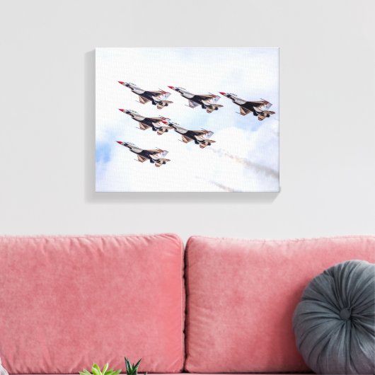 9871 gevechtsvliegtuigen canvas afdruk (Insitu (Woonkamer))