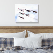 9871 gevechtsvliegtuigen canvas afdruk (Insitu (Slaapkamer))