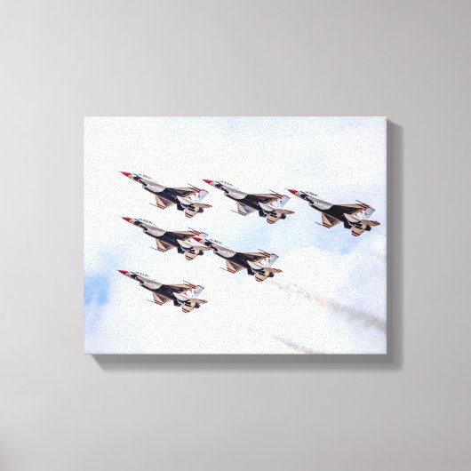 9871 gevechtsvliegtuigen canvas afdruk (Voorkant)